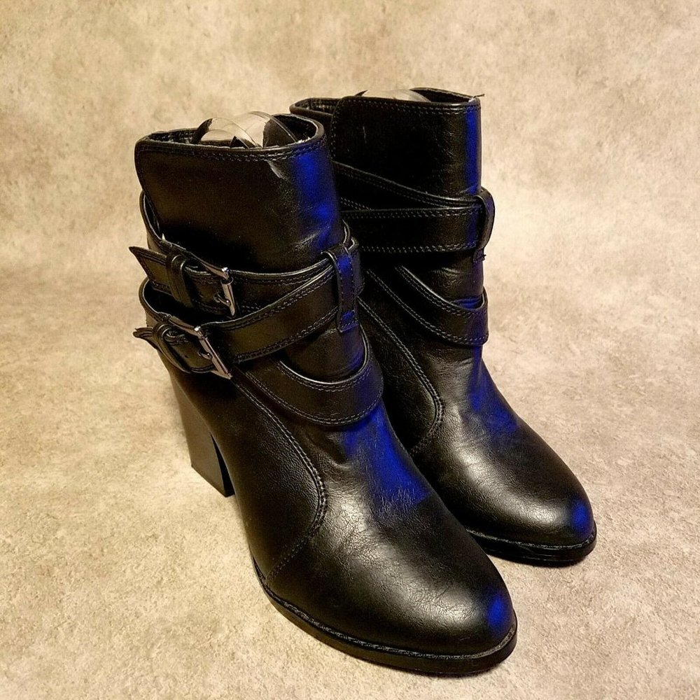 Charlotte Russe Womens Brenna Sz 6 M Black 3" Boot